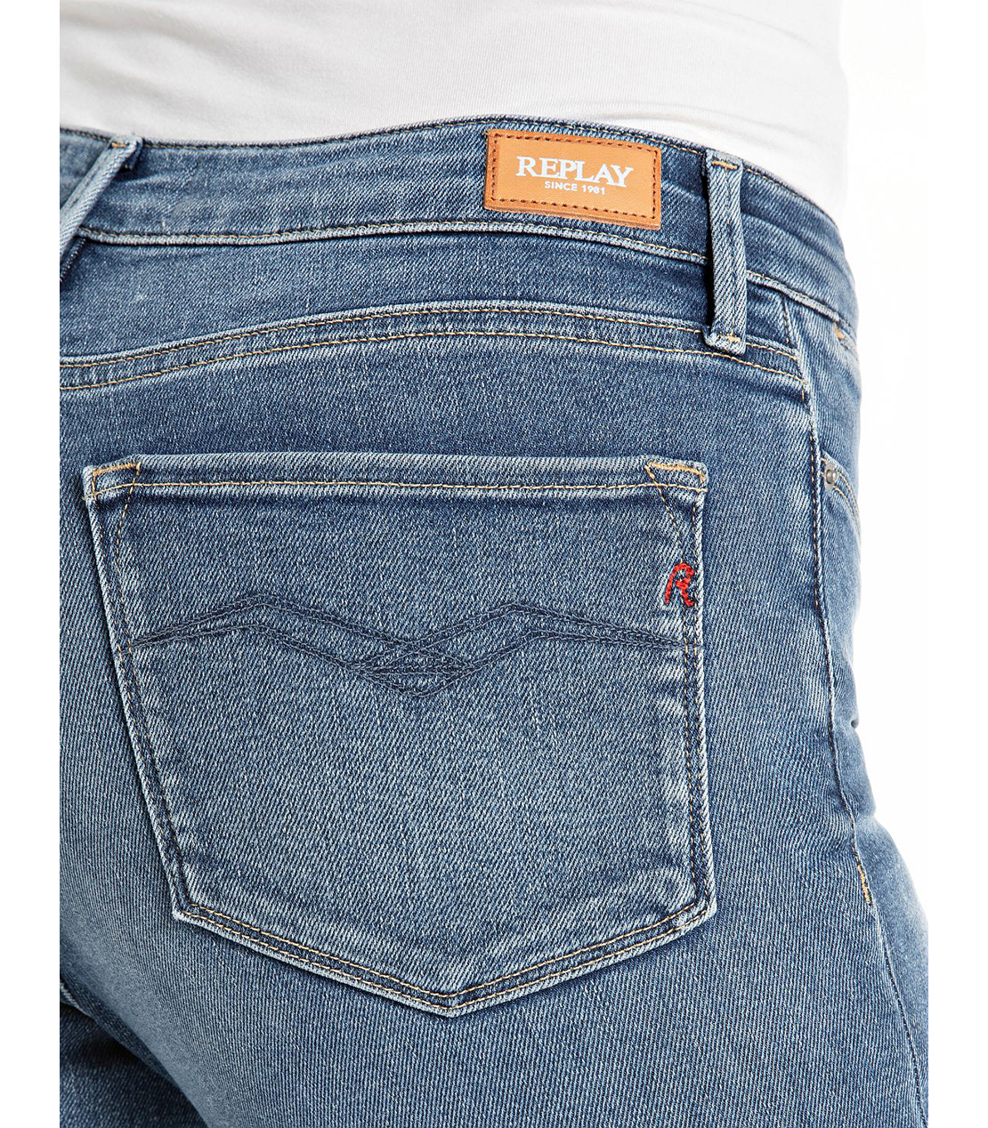 ストレートZOLIEブルーパワーストレッチデニム 詳細画像 ブルー 8